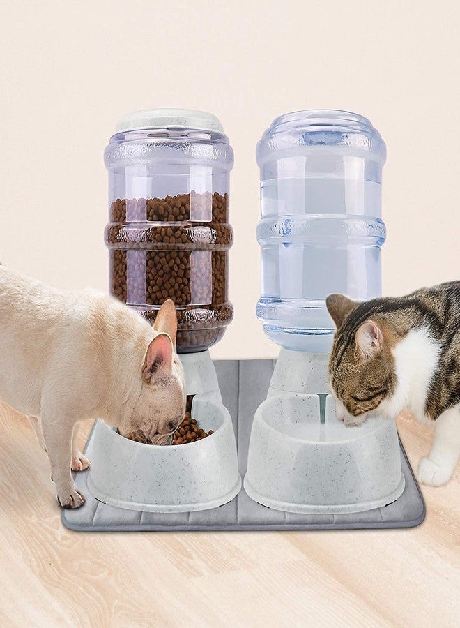 PLUMAZE Automatic Pet Feeder and Water Dispenser - Gravity Refill, Self-Feeding for Dogs, Cats, and Other Pets, Suitable for Small to Large Pets, Including Puppies, Kittens, Rabbits, and Bunnies - Image 4
